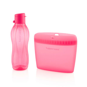 Öko+ Palack 500 ml + Szilikontáska Kicsi (Pink Szett)