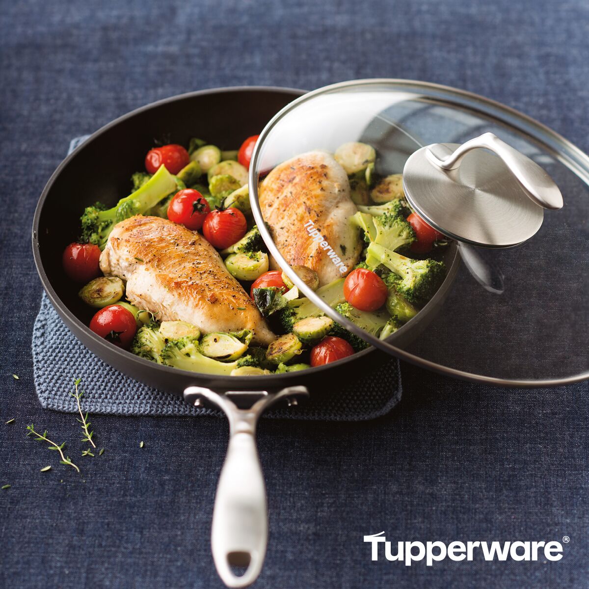 MSZ Elox Serpenyő 20cm (üveg tetővel)